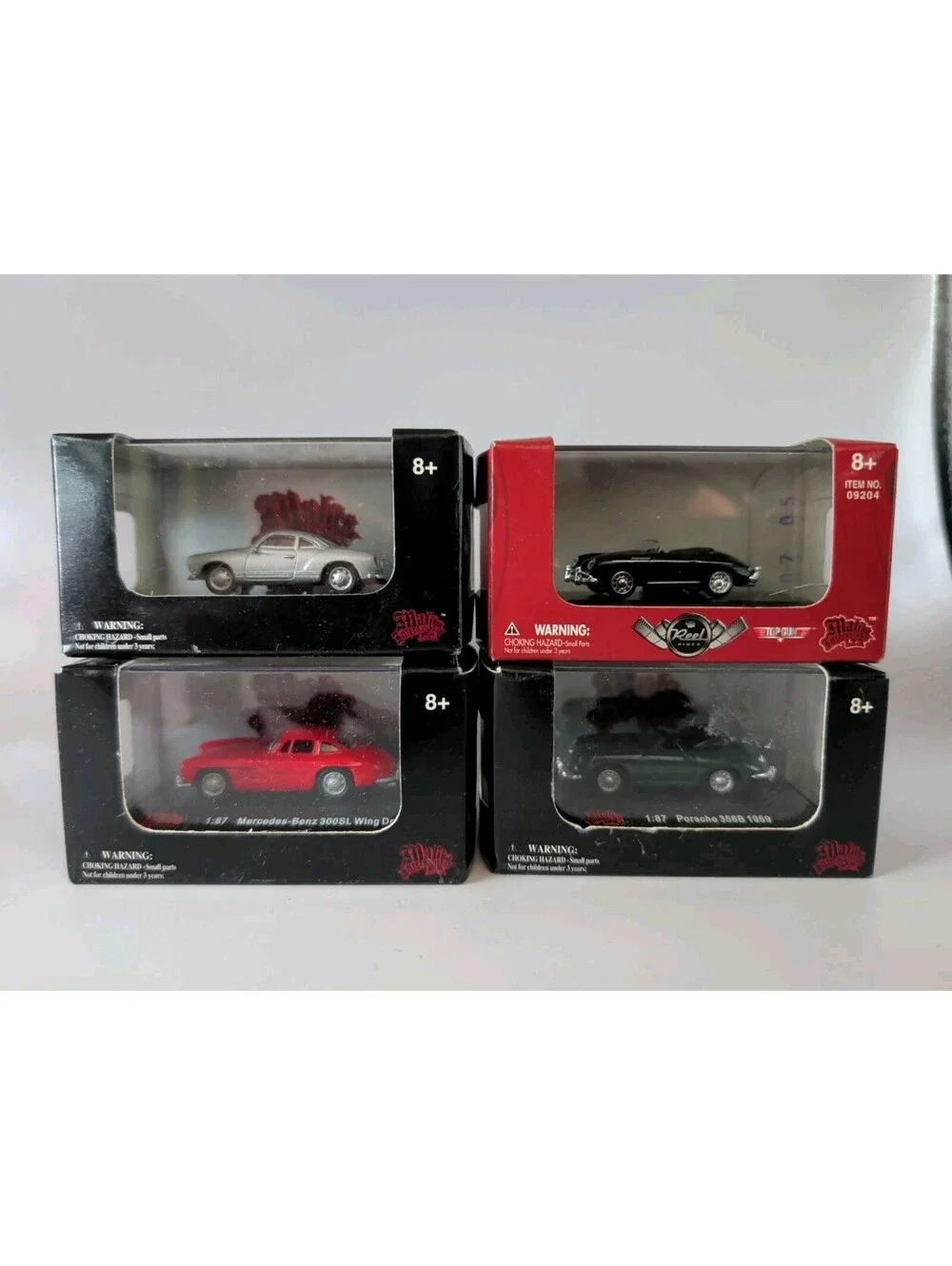 Lot Of 4 Malibu International 1:87 European Sports Cars Porsche Mercedes Karman